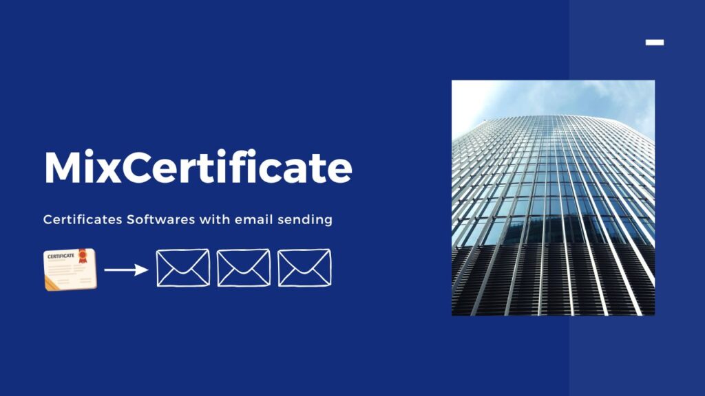certificate with email sending